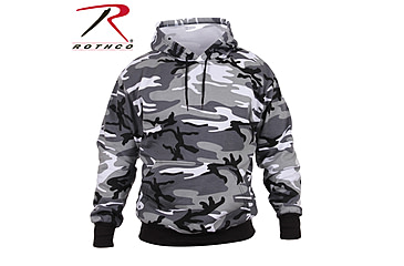 Image of Rothco Camo Pullover Hooded Sweatshirt, City Camo, XL, 2690-CityCamo-XL