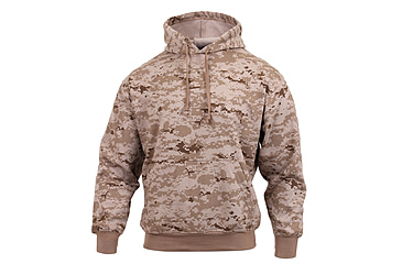 Image of Rothco Camo Pullover Hooded Sweatshirt, Desert Digital Camo, M, 6525-DesertDigitalCamo-M