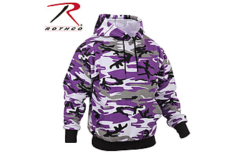 Image of Rothco Camo Pullover Hooded Sweatshirt, Ultra Violet Camo, XL, 4790-UltraVioletCamo-XL