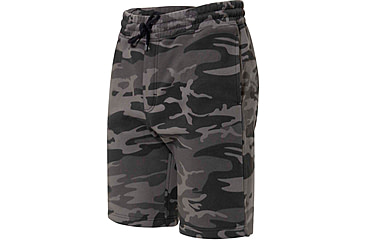 Image of Rothco Camo &amp; Solid Color Sweatshorts - Mens, Black Camo, Small, 1785-BlackCamo-S