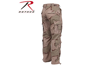 Image of Rothco Vintage Camo Paratrooper Fatigue Pants, Woodland Camo, Small, 2586-WoodlandCamo-S