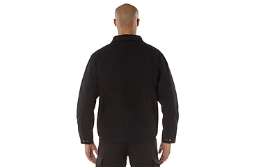 Image of Rothco Canvas Work Jacket, Black, Small, 613902039124