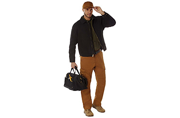 Image of Rothco Canvas Work Jacket - Men's, Black, Small, 613902039124