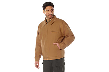 Image of Rothco Canvas Work Jacket, Work Brown, Small, 613902039193