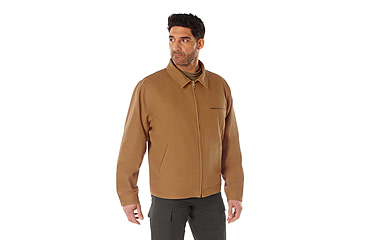 Image of Rothco Canvas Work Jacket, Work Brown, Small, 613902039193