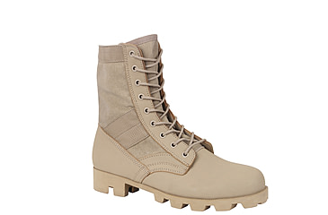 Image of Rothco Classic Military Jungle Boots, Desert Tan, 4, Regular, 5909-DesertTan-4-Regular