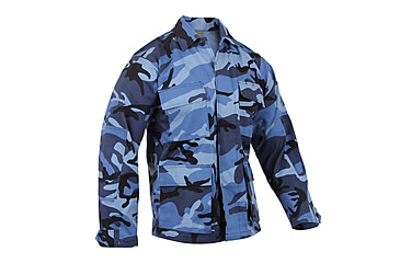 Image of Rothco Color Camo BDU Shirt, Sky Blue Camo, XL, 8882-SkyBlueCamo-XL