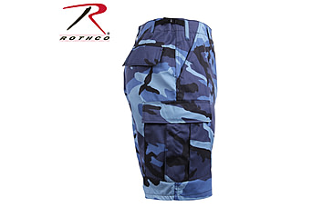 Image of Rothco Colored Camo BDU Shorts - Men's, Sky Blue Camo, Extra Small, 65218-SkyBlueCamo-XS