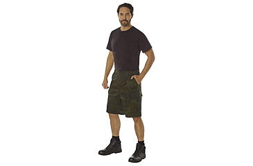 Image of Rothco Colored Camo BDU Shorts - Mens, XL, Camo, 12040-MidnightWoodlandCamo-XL