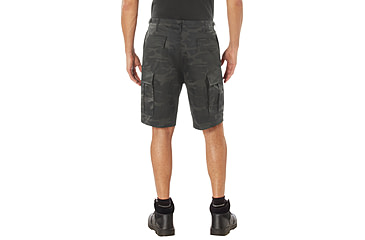 Image of Rothco Colored Camo BDU Shorts - Mens, XL, Midnight Black Camo, 12022-MidnightBlackCamo-XL