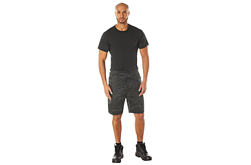 Image of Rothco Colored Camo BDU Shorts - Men's, Midnight Black Camo, Extra Large, 12022-MidnightBlackCamo-XL