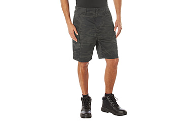 Image of Rothco Colored Camo BDU Shorts - Mens, XL, Midnight Black Camo, 12022-MidnightBlackCamo-XL