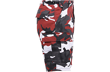 Image of Rothco Colored Camo BDU Shorts, Red Camo, Large, 65221-RedCamo-L