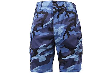 Image of Rothco Colored Camo BDU Shorts, Sky Blue Camo, 2XL, 65219-SkyBlueCamo-2XL