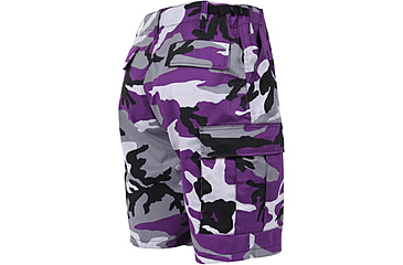 Image of Rothco Colored Camo BDU Shorts, Ultra Violet Camo, Medium, 7100-UltraVioletCamo-M