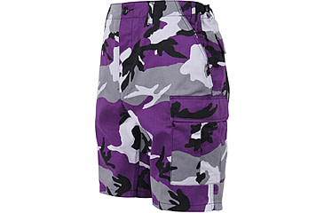Image of Rothco Colored Camo BDU Shorts, Ultra Violet Camo, Medium, 7100-UltraVioletCamo-M