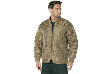 Image of Rothco Concealed Carry Quilted Woobie Jacket - Mens, Coyote Brown, Small, 20440-CoyoteBrown-S