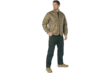 Image of Rothco Concealed Carry Quilted Woobie Jacket - Mens, Coyote Brown, Small, 20440-CoyoteBrown-S