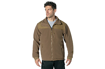 Image of Rothco Concealed Carry Spec Ops Fleece Jacket, Coyote Brown, Small, 86675-CoyoteBrown-S