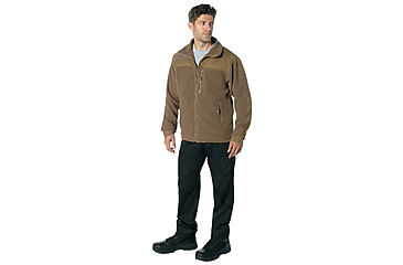 Image of Rothco Concealed Carry Spec Ops Fleece Jacket - Men's, Coyote Brown, Small, 86675-CoyoteBrown-S