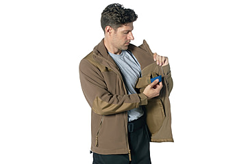 Image of Rothco Concealed Carry Spec Ops Fleece Jacket, Coyote Brown, Small, 86675-CoyoteBrown-S