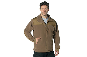 Image of Rothco Concealed Carry Spec Ops Fleece Jacket, Coyote Brown, Small, 86675-CoyoteBrown-S