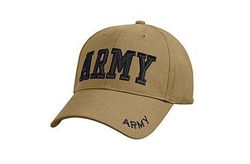 Image of Rothco Deluxe Army Embroidered Low Profile Insignia Cap, Coyote Brown, 8955-CoyoteBrown