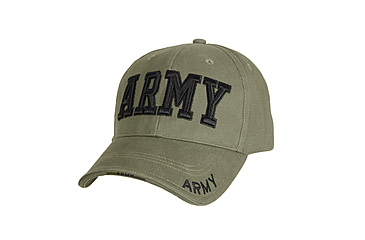 Image of Rothco Deluxe Army Embroidered Low Profile Insignia Cap, Olive Drab, 9508-OliveDrab