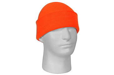 Image of Rothco Deluxe Fine Knit Watch Cap, Safety Orange, 5783-SafetyOrange