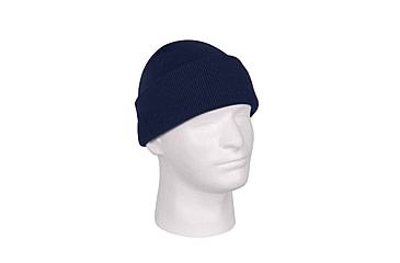Image of Rothco Deluxe Fine Knit Watch Cap, Navy Blue, 5789-NavyBlue