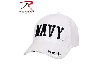 Image of Rothco Deluxe Navy Low Profile Cap, White, 3625-White