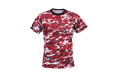 Image of Rothco Digital Camo T-Shirt, Red Digital Camo, Small, 5434-RedDigitalCamo-S