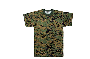 Image of Rothco Digital Camo T-Shirt, Woodland Digital Camo, XL, 6494-WoodlandDigitalCamo-XL