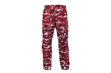 Image of Rothco Digital Camo Tactical BDU Pants, Red Digital Camo, M, 99640-RedDigitalCamo-M