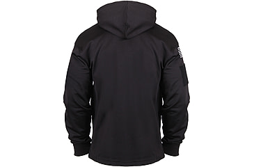 Image of Rothco Distressed US Flag Concealed Carry Hooded Sweatshirt, Mens, Black, Extra Large, 3166-645