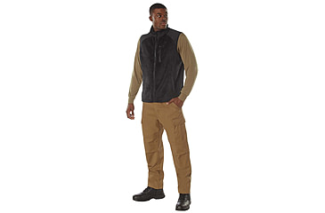 Image of Rothco E.C.W.C.S. Fleece Vest - Men's, Black, Small, 613902039797