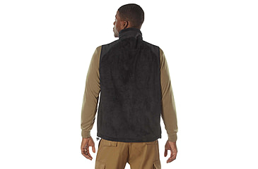 Image of Rothco E.C.W.C.S. Fleece Vest, Black, Small, 613902039797