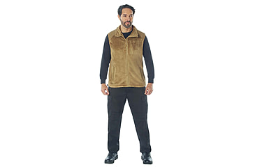 Image of Rothco E.C.W.C.S. Fleece Vest, Coyote Brown, Medium, 613902039896