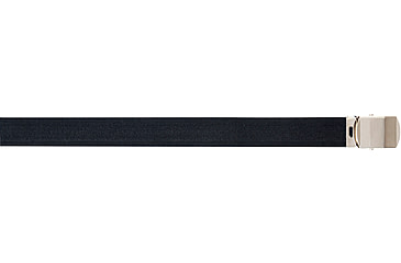 Image of Rothco Elastic Stretch Web Belt, Black/Chrome, 54in, 11472-Chrome