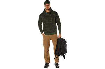 Image of Rothco Every Day Pullover Hooded Sweatshirt 4961, L, Camo, 42095-MidnightWoodlandCamo-L