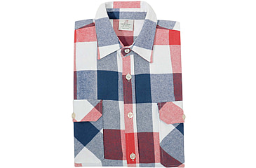 Image of Rothco Extra Heavyweight Buffalo Plaid Flannel Shirt - Mens, Red/White/Blue Plaid, Small, 47390-RedWhiteBluePlaid-S