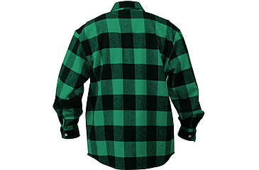 Image of Rothco Extra Heavyweight Buffalo Plaid Flannel Shirts, Green Plaid, XL, 4739-GreenPlaid-XL