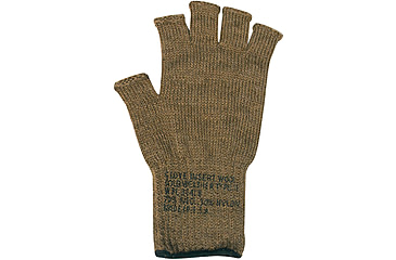 Image of Rothco Fingerless Wool Gloves, Coyote Brown, 84110-CoyoteBrown