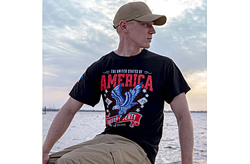 Image of Rothco Freedom &amp; Liberty Patriotic T-Shirt, Black, Small, 18125-Black-S