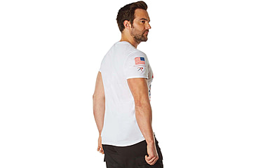 Image of Rothco Freedom &amp; Liberty Patriotic T-Shirt, White, Small, 18120-White-S