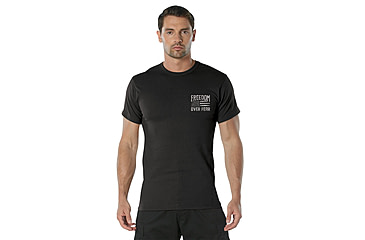 Image of Rothco Freedom Over Fear T-Shirt - Mens, Black, 2XL, 18171-Black-2XL