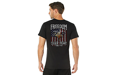 Image of Rothco Freedom Over Fear T-Shirt - Men's, Black, 2XL, 18171-Black-2XL