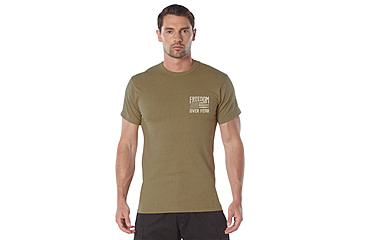 Image of Rothco Freedom Over Fear T-Shirt - Men's, Coyote Brown, 2XL, 18181-CoyoteBrown-2XL