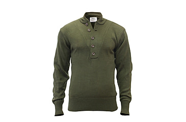 Image of Rothco G.I. Style 5-Button Acrylic Sweater, Olive Drab, Small, 6368-OliveDrab-S