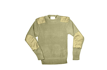 Image of Rothco G.I. Style Acrylic Commando Sweater, Khaki, XL, 8346-Khaki-XL